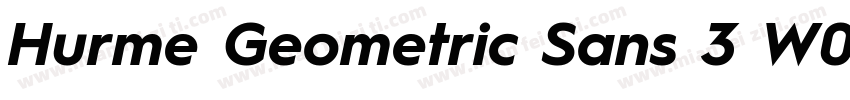 Hurme Geometric Sans 3 W01 Bold字体转换